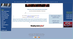 Desktop Screenshot of lincolnmusicians.com